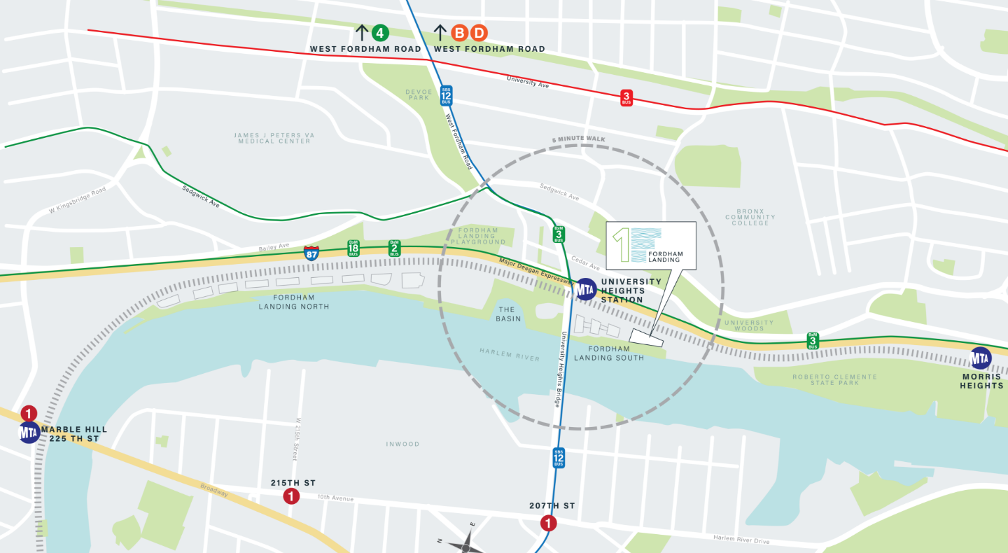 Fordham Landing Mirco Site Map